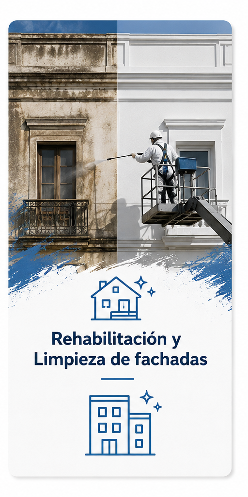 rehabilitacion limpieza fachadas